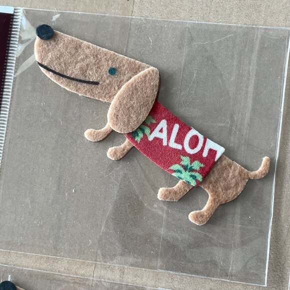 Papyrus Do-Jiggies Acid Free Hawaiian Aloha Dachshund Weiner Stickers - Picture 3 of 5